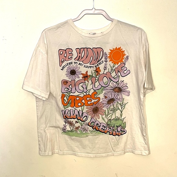 Ole by Koton size M (teenage) white graphic tee. EUC. - Picture 3 of 13